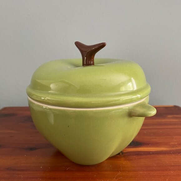 Technique Green Apple Ceramic Small Casserole Lid KF144 - Picture 8 of 10